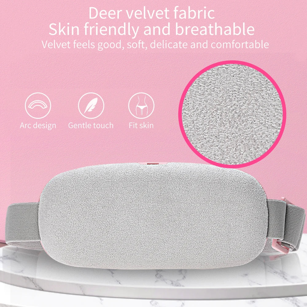 Electric Heating Waist Massage Belt Hot Compress Vibration Abdominal Menstrual Heating Pad Warm Palace Belt for Women Period