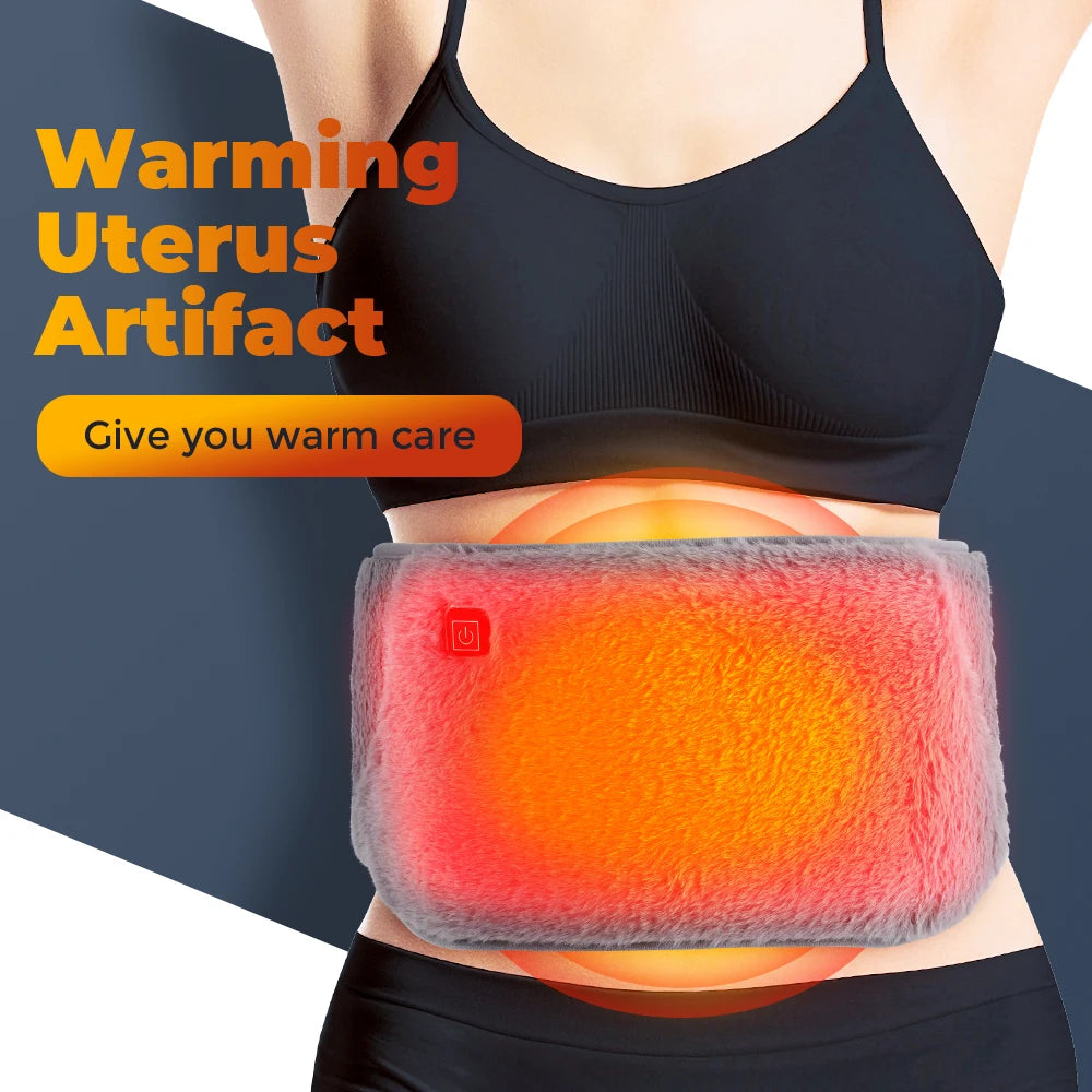 1-5PCS 3-Levels Electric Heating Pad Cold-Proof Uterine Belt Cold-Proof Hand Waist Warming Pad USB Recharging Abdominal Warmer