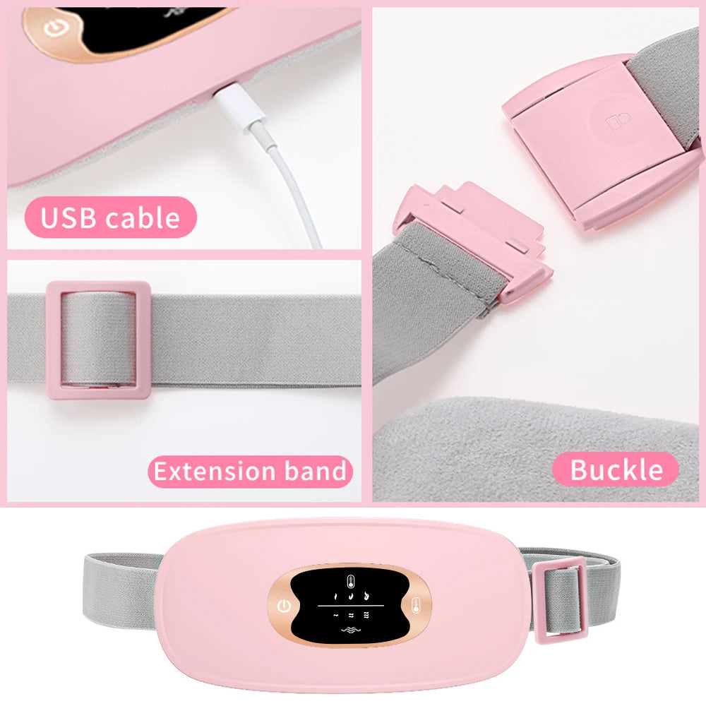 Menstrual Heating Pad Smart Warm Palace Belt for Relieving Waist Pain During Menstruation Heating Abdominal Waist Massage Tools