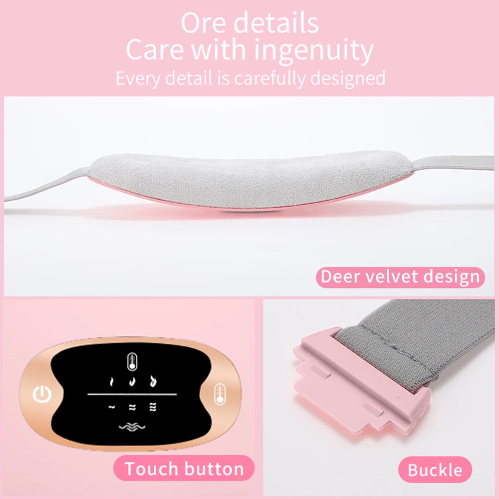 Menstrual Heating Pad Smart Warm Palace Belt for Relieving Waist Pain During Menstruation Heating Abdominal Waist Massage Tools