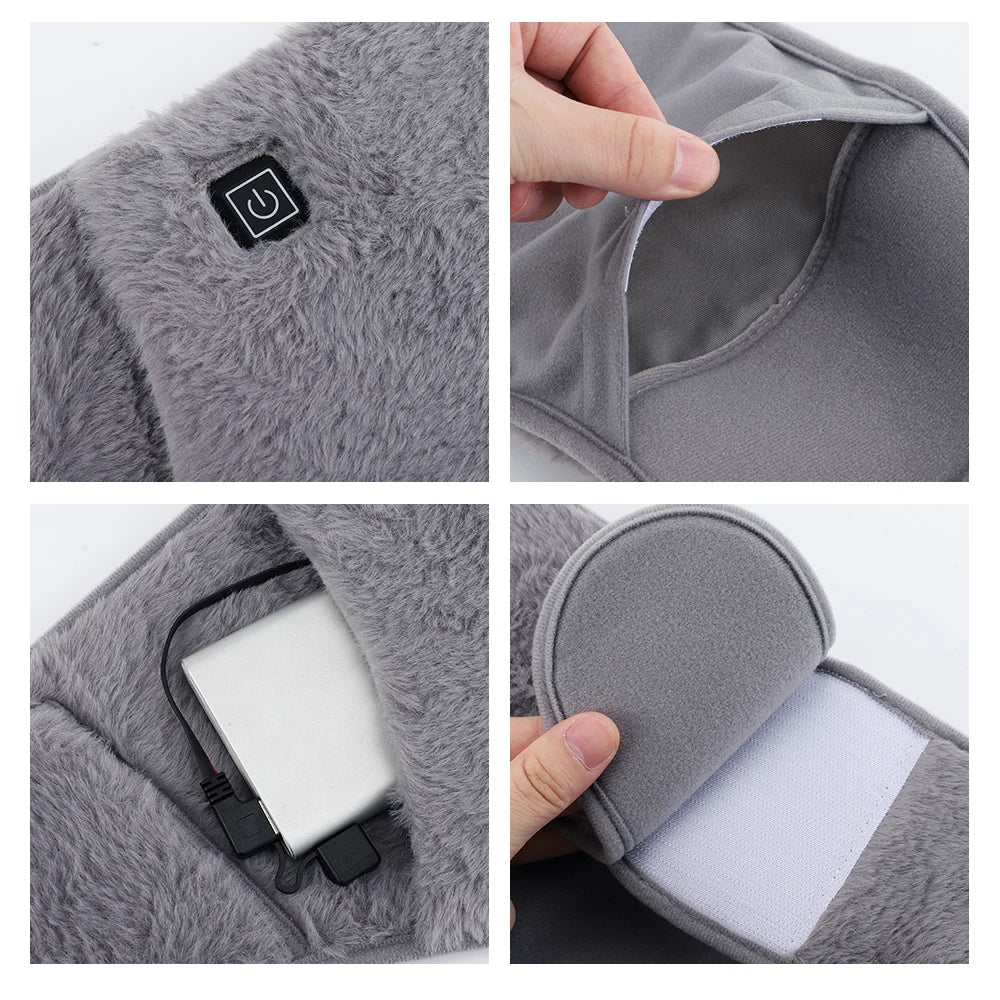 1-5PCS 3-Levels Electric Heating Pad Cold-Proof Uterine Belt Cold-Proof Hand Waist Warming Pad USB Recharging Abdominal Warmer