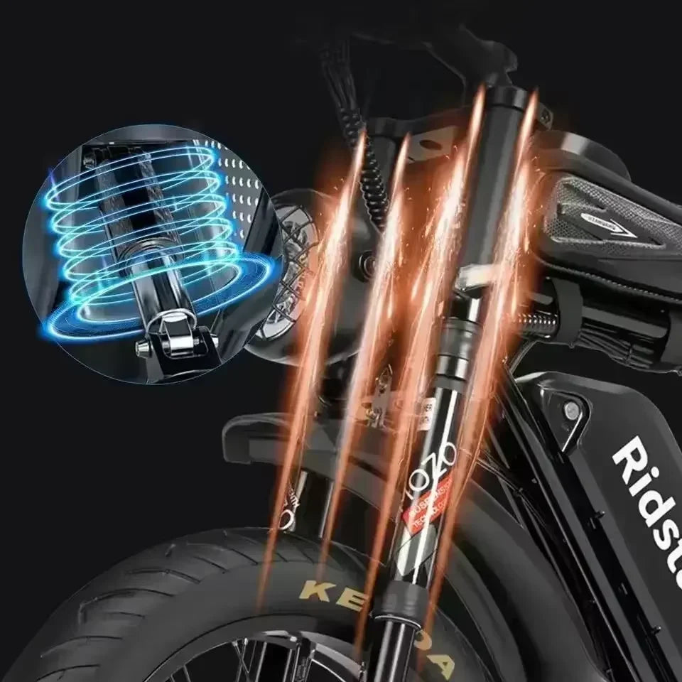 Electric bicycle Q20 2000W dual Motor 52V40Ah lithium Battery adult Electric Bicycle Mountain off-road 20inch Fat Tire E-bike