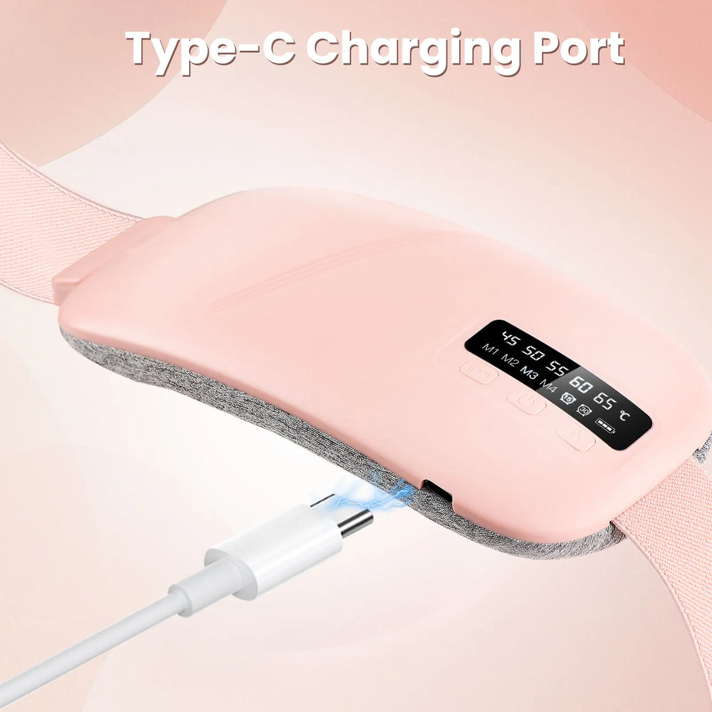 Electric Heating Waist Massage Belt for Period Cramp Relief, Menstrual Heating Pad Warm Palace Belt Period Heating Belt