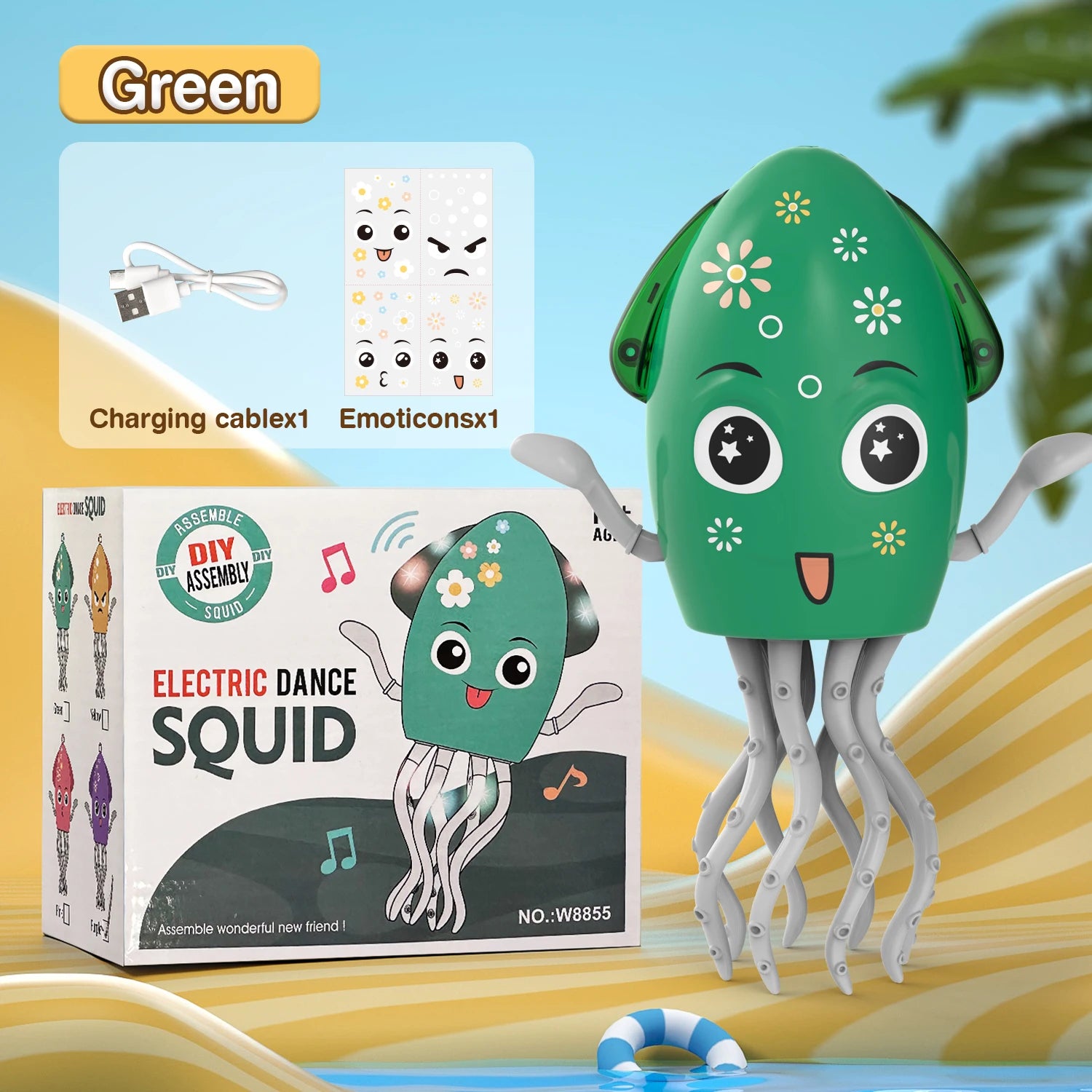 Dancing Octopus Electronic Pets Luminous Fidget Toys Interactive Antistress Stress Relief Toy for Toddler Baby Children Adult