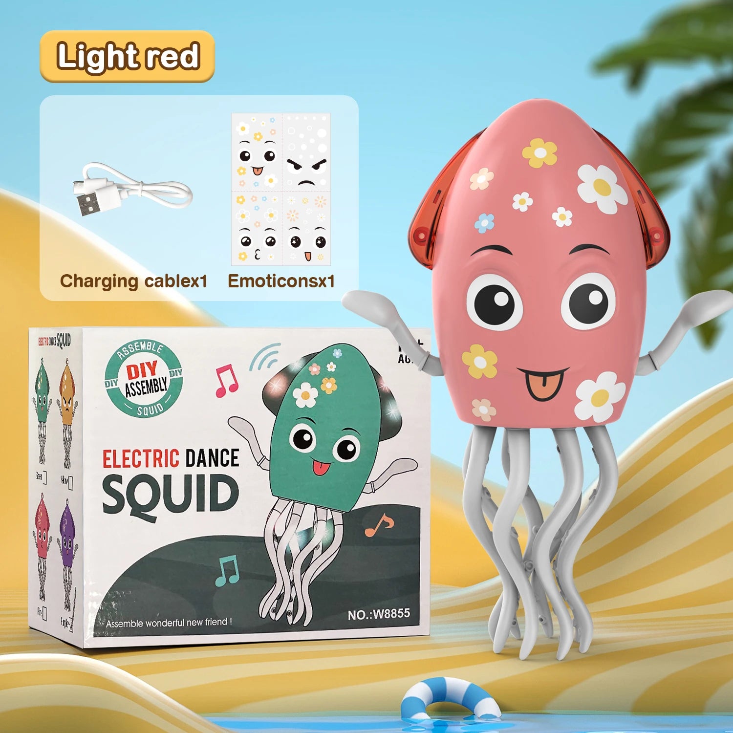 Dancing Octopus Electronic Pets Luminous Fidget Toys Interactive Antistress Stress Relief Toy for Toddler Baby Children Adult