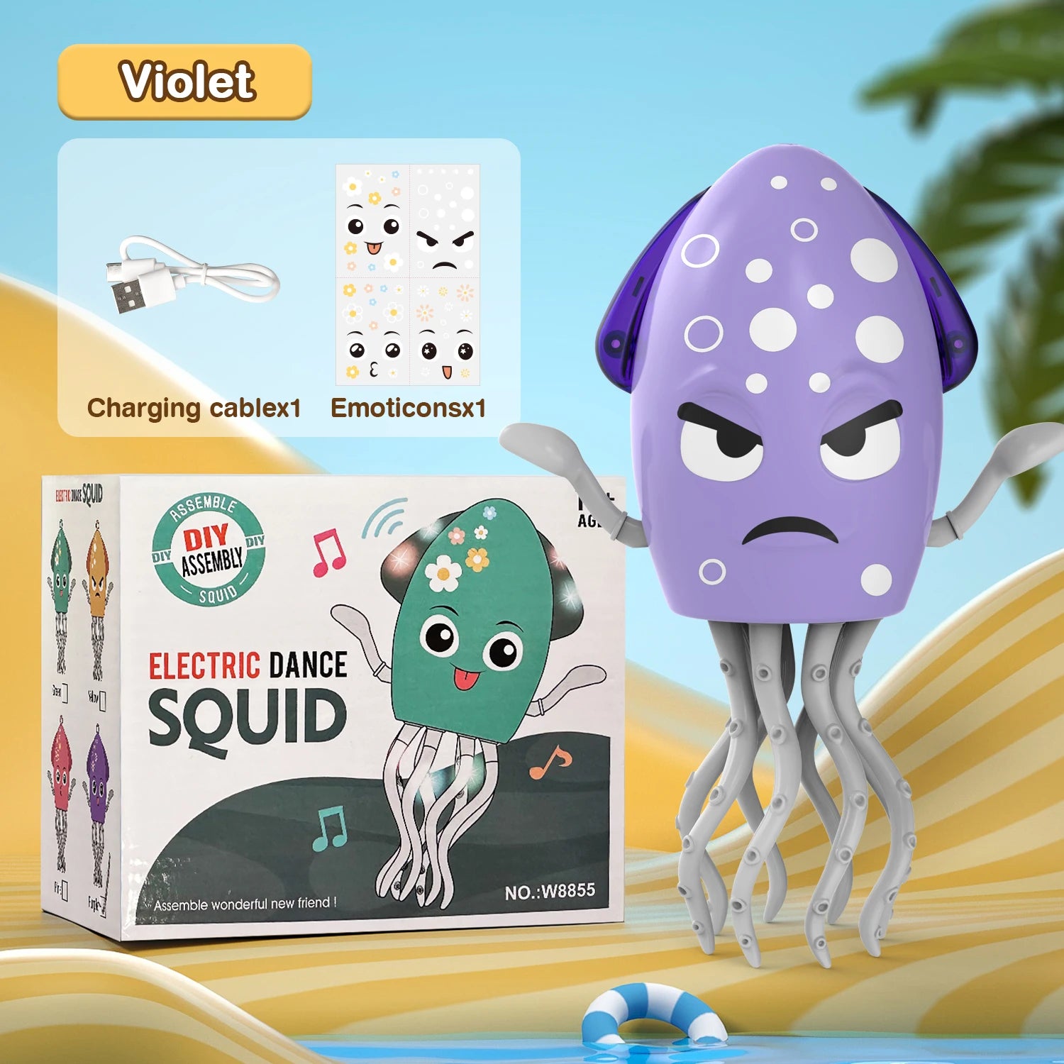 Dancing Octopus Electronic Pets Luminous Fidget Toys Interactive Antistress Stress Relief Toy for Toddler Baby Children Adult