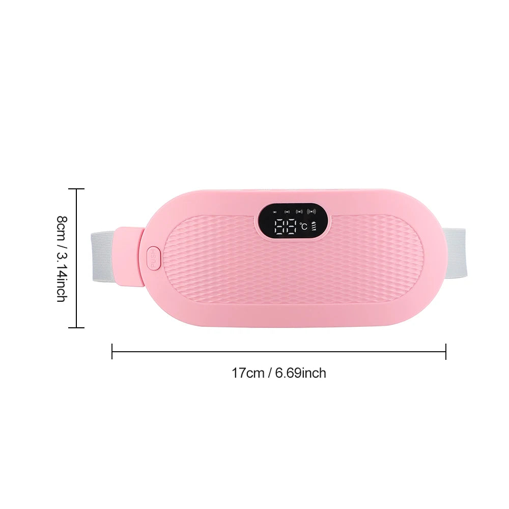 Electric Heating Waist Massage Belt for Period Cramp Relief, Menstrual Heating Pad Warm Palace Belt Period Heating Belt