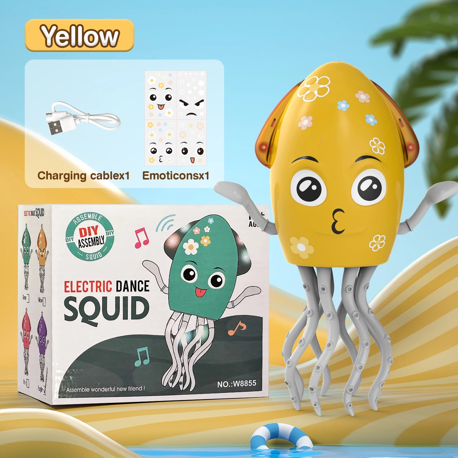Dancing Octopus Electronic Pets Luminous Fidget Toys Interactive Antistress Stress Relief Toy for Toddler Baby Children Adult